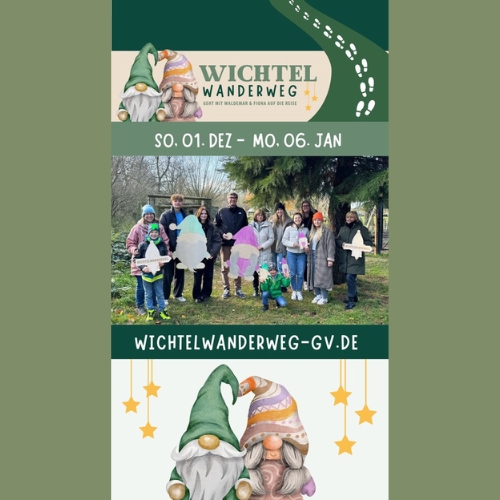 Wichtelwanderweg ist bis zum 6.1.2025 begehbar