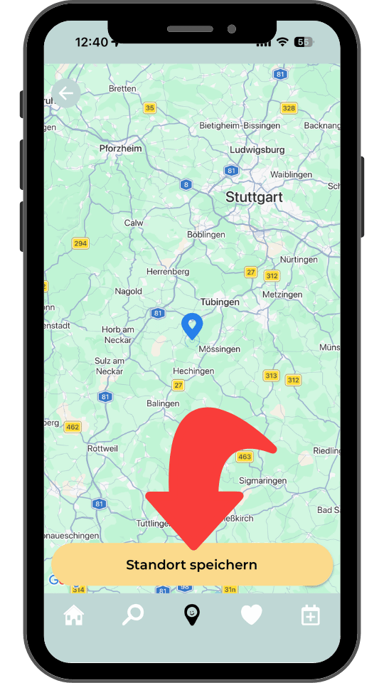 Schritt 4 · Standort speichern