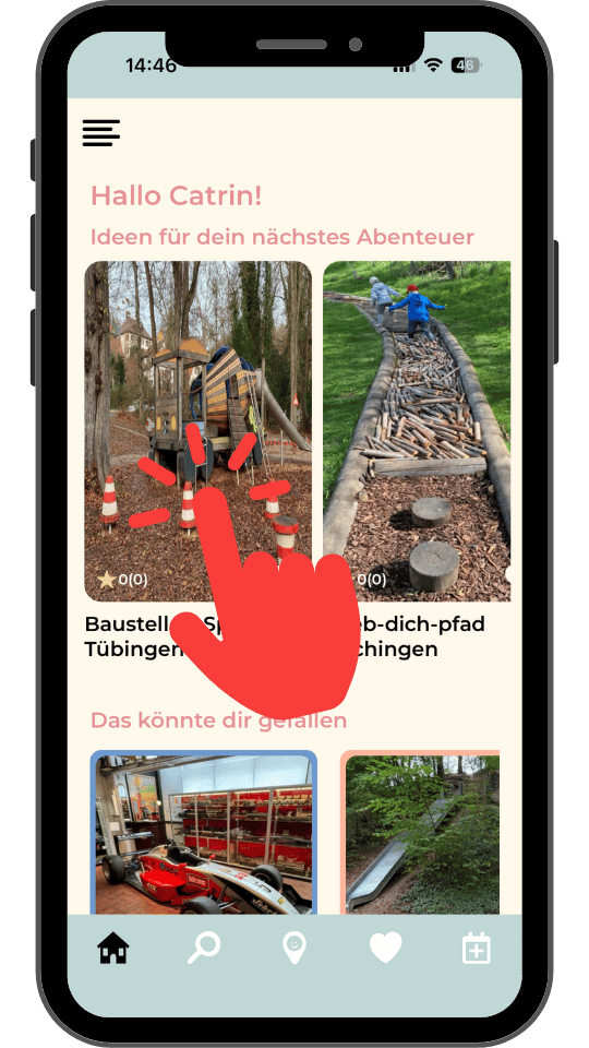 Schritt 1 · Tipp antippen der euch interessiert