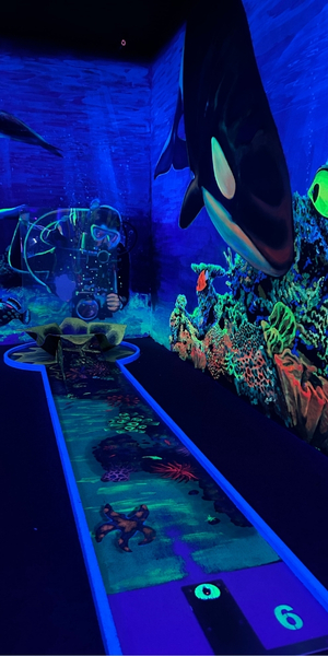 Funny Schwarzlicht Minigolf in Ettlingen