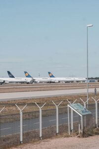 Plattform an der Düne in Frankfurt