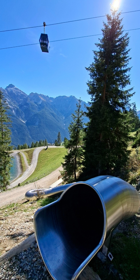 Rutschabenteuer in den Bergen: Schlick