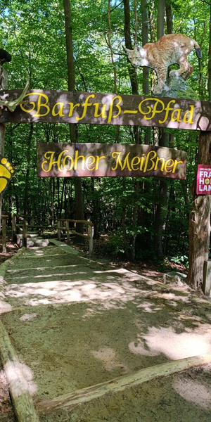 Barfußpfad am Hohen Meißner