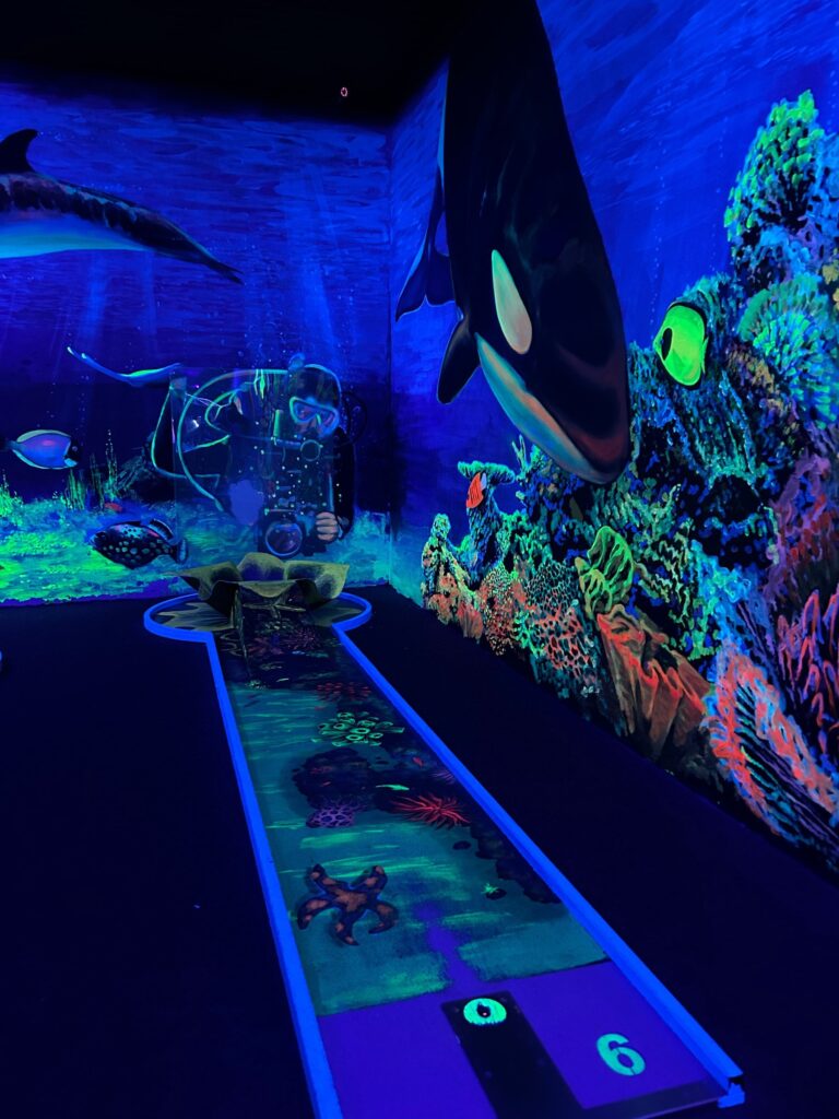 Funny Schwarzlicht Minigolf in Ettlingen