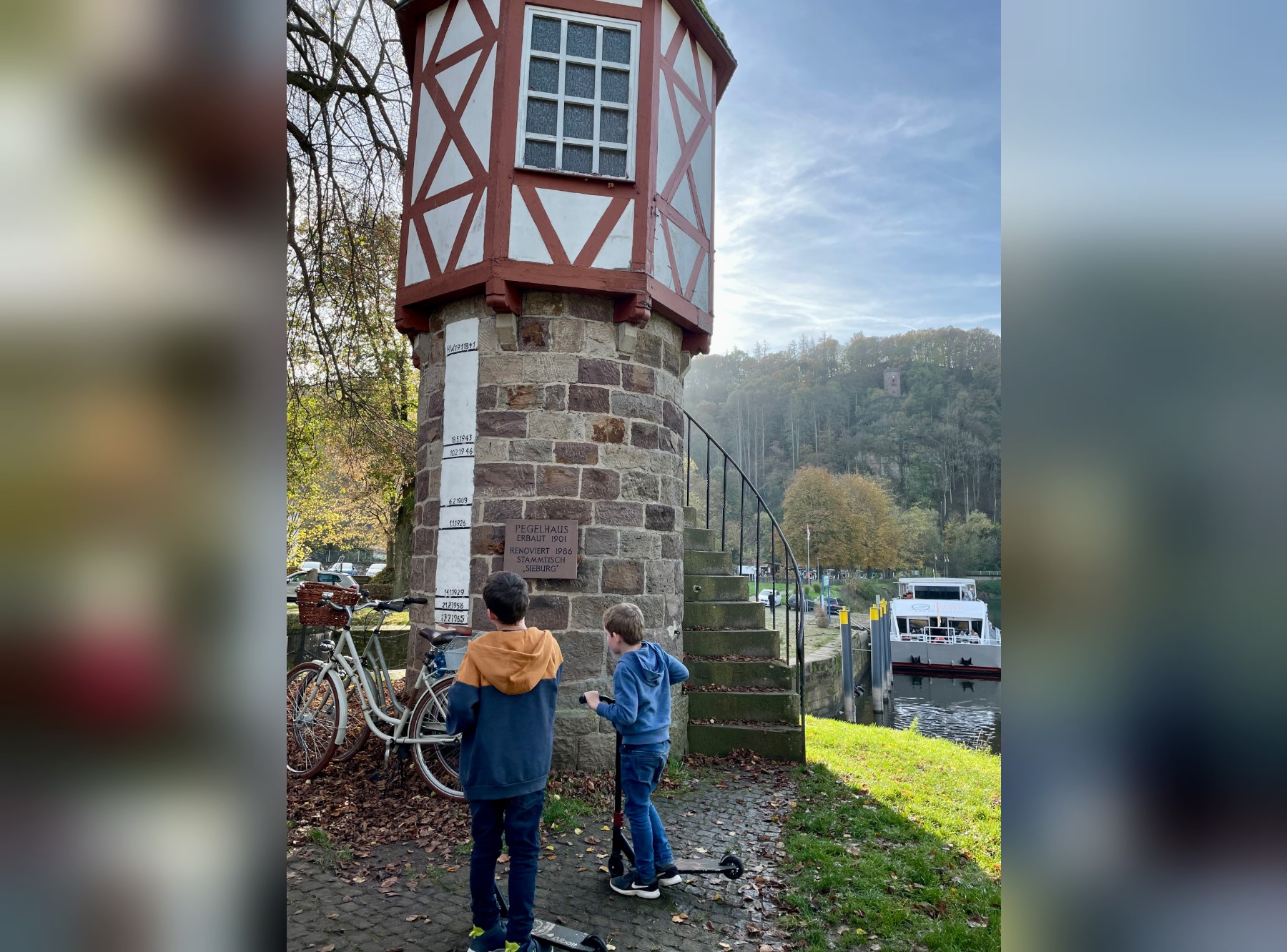 Das Hafenbecken in Bad Karlshafen – Ausflug mit Kindern, Foto 3
