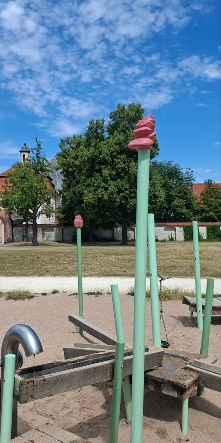 Spielen im Lustgarten in Ulm